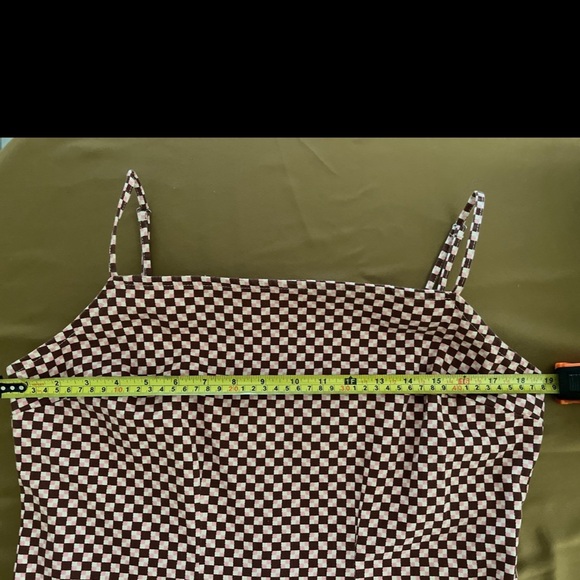 New Levi’s checkered spaghetti strap casual mini dress size L - Picture 6 of 14